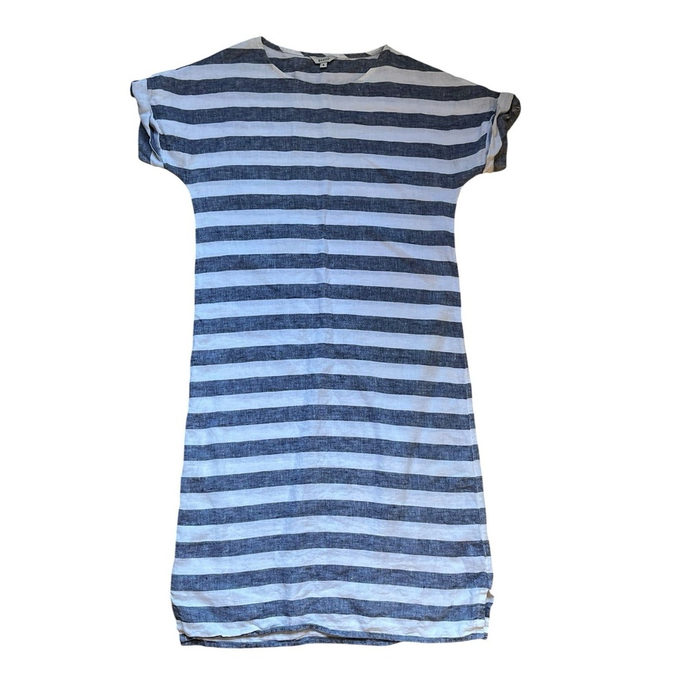 Poetry 100% Linen Sleeveless Striped Dress Size US 8